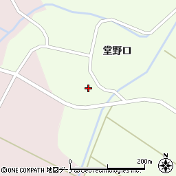 秋田県仙北市角館町白岩堂野口43周辺の地図