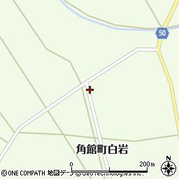 秋田県仙北市角館町白岩下西野周辺の地図