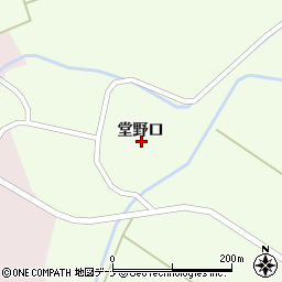 秋田県仙北市角館町白岩堂野口28周辺の地図