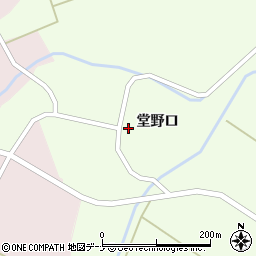 秋田県仙北市角館町白岩堂野口周辺の地図