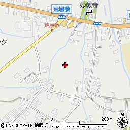 秋田県仙北市角館町雲然荒屋敷周辺の地図