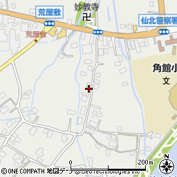 秋田県仙北市角館町雲然荒屋敷183周辺の地図