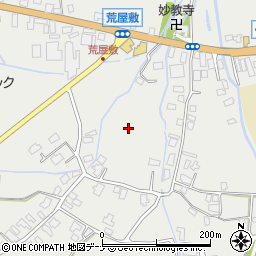 秋田県仙北市角館町雲然（荒屋敷）周辺の地図