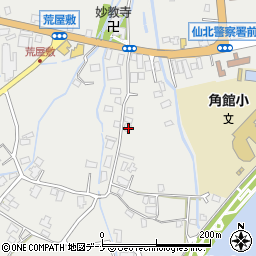 秋田県仙北市角館町雲然荒屋敷184周辺の地図