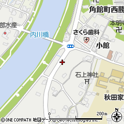 秋田県仙北市角館町小館周辺の地図