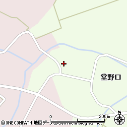 秋田県仙北市角館町白岩堂野口115周辺の地図