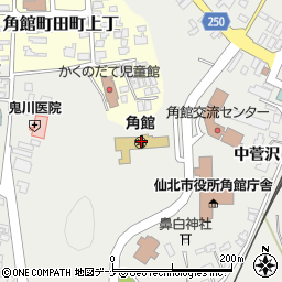 角館周辺の地図