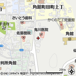秋田県仙北市角館町田町下丁周辺の地図