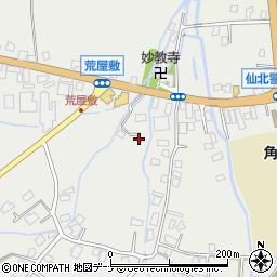 秋田県仙北市角館町雲然荒屋敷169周辺の地図