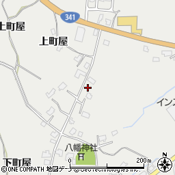 秋田県仙北市角館町雲然上町屋66周辺の地図