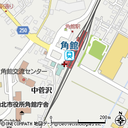 秋田内陸縦貫鉄道株式会社　角館駅周辺の地図