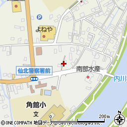 秋田県仙北市角館町西野川原周辺の地図