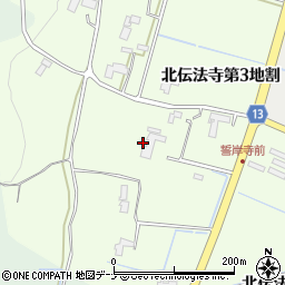 岩手県矢巾町（紫波郡）北伝法寺（第１地割）周辺の地図