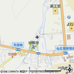 秋田県仙北市角館町雲然荒屋敷174周辺の地図
