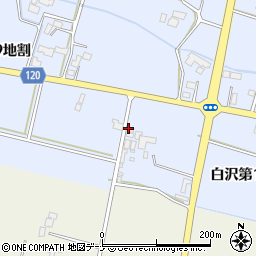岩手県矢巾町（紫波郡）白沢（第１０地割）周辺の地図