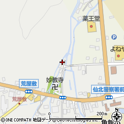 秋田県仙北市角館町雲然荒屋敷173周辺の地図
