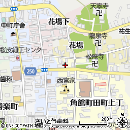秋田銀行角館支店周辺の地図