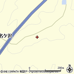 秋田県秋田市下浜名ケ沢周辺の地図