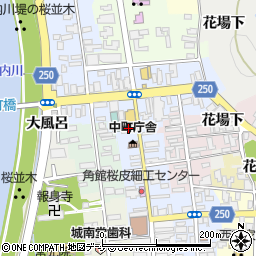 北都銀行角館支店 ＡＴＭ周辺の地図