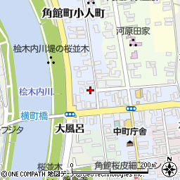 秋田県仙北市角館町横町76周辺の地図