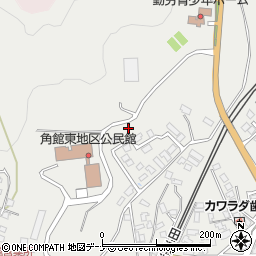 秋田県仙北市角館町（外ノ山）周辺の地図