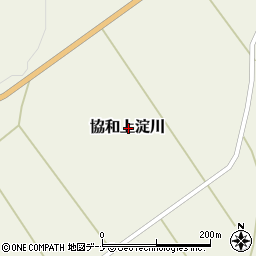 秋田県大仙市協和上淀川周辺の地図