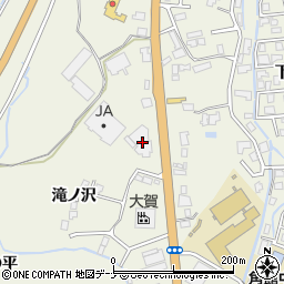 秋田県仙北市角館町小勝田滝ノ沢周辺の地図