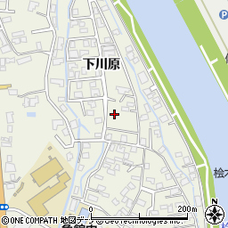 秋田県仙北市角館町小勝田周辺の地図