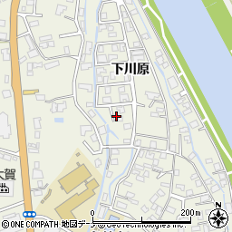 秋田県仙北市角館町小勝田（下川原）周辺の地図