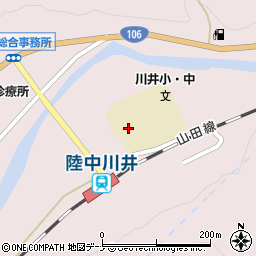 宮古市立川井小学校周辺の地図