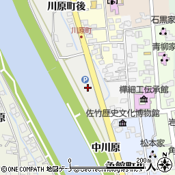 秋田県仙北市角館町北野周辺の地図