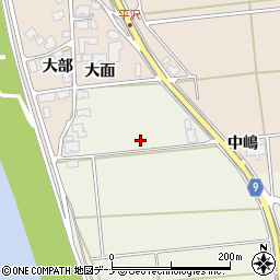 秋田県秋田市雄和石田（下大部）周辺の地図