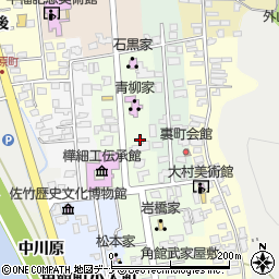 秋田県仙北市角館町表町下丁周辺の地図