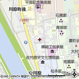 秋田県仙北市角館町歩行町周辺の地図