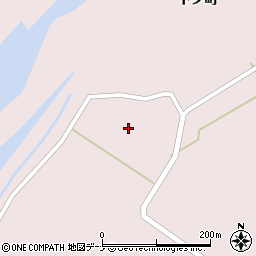 秋田県仙北市角館町広久内（新下タ町）周辺の地図