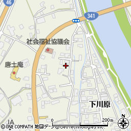 秋田県仙北市角館町小勝田間野53周辺の地図