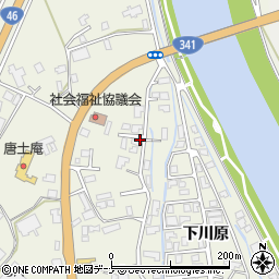 秋田県仙北市角館町小勝田間野周辺の地図