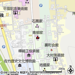 角館歴史村・青柳家周辺の地図
