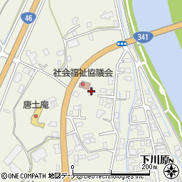 秋田県仙北市角館町小勝田間野54周辺の地図