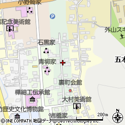 秋田県仙北市角館町裏町周辺の地図
