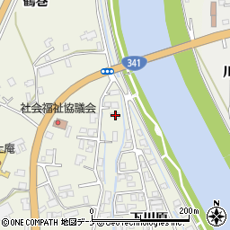 秋田県仙北市角館町小勝田間野40周辺の地図