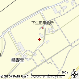 秋田県仙北市田沢湖神代熊野堂周辺の地図