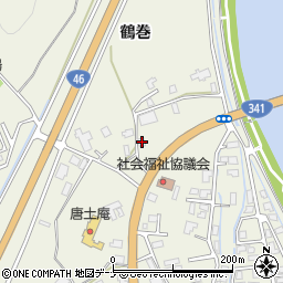 秋田県仙北市角館町小勝田間野15周辺の地図
