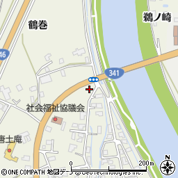 秋田県仙北市角館町小勝田間野22周辺の地図