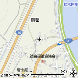 秋田県仙北市角館町小勝田間野11周辺の地図