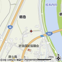 秋田県仙北市角館町小勝田間野1周辺の地図