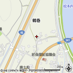 秋田県仙北市角館町小勝田鶴巻周辺の地図