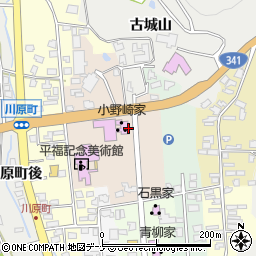 秋田県仙北市角館町表町上丁周辺の地図