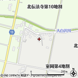 岩手県矢巾町（紫波郡）室岡（第４地割）周辺の地図