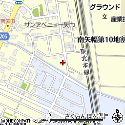 岩手県紫波郡矢巾町南矢幅第１１地割10周辺の地図